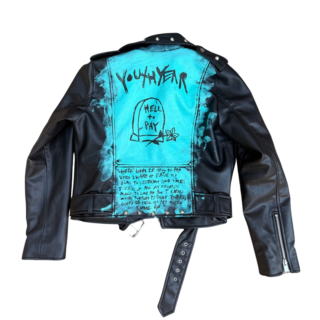 Custom “Hell To Pay” Gravestone Jacket