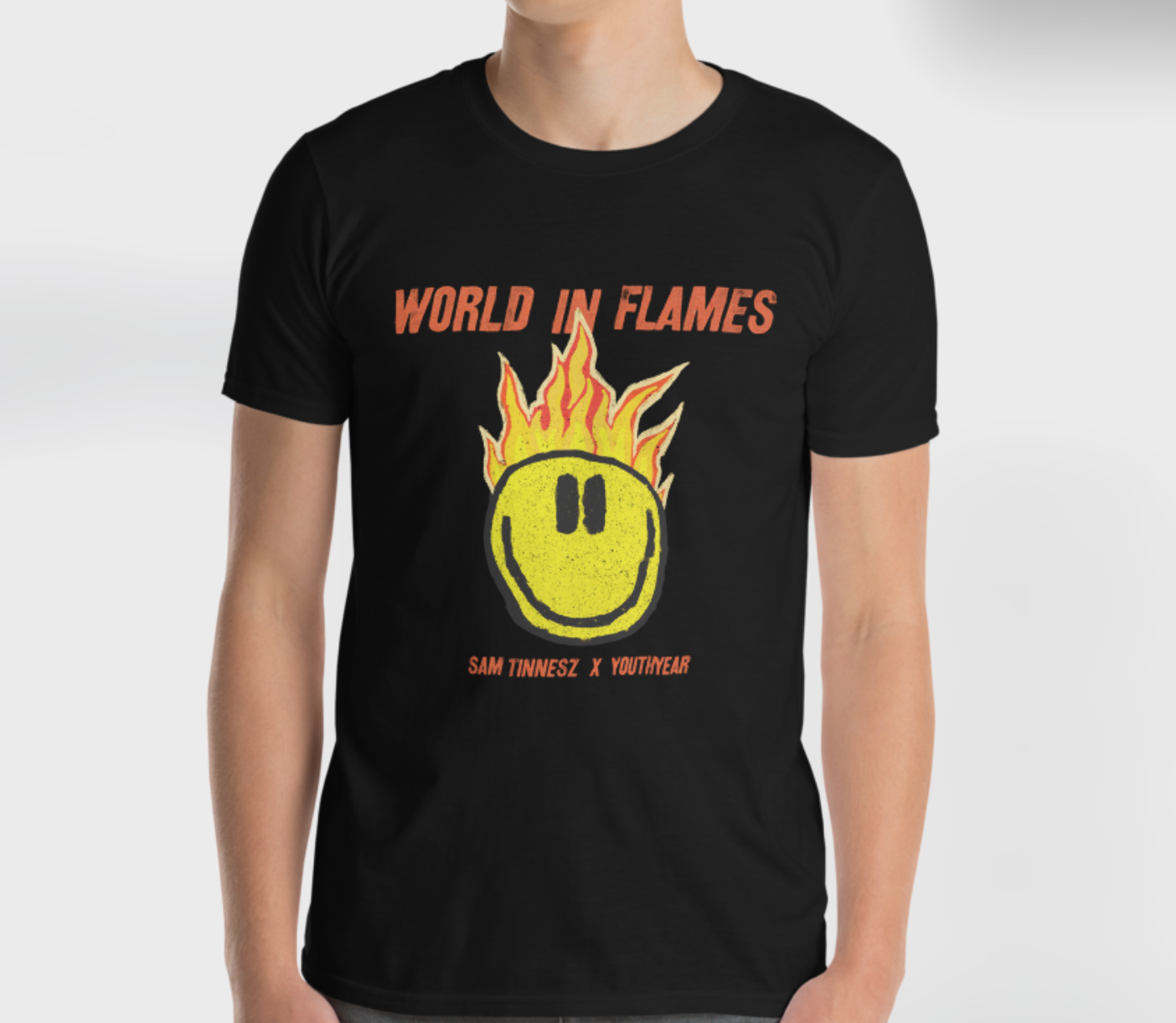 *Limited Edition* World In Flames Black Tee