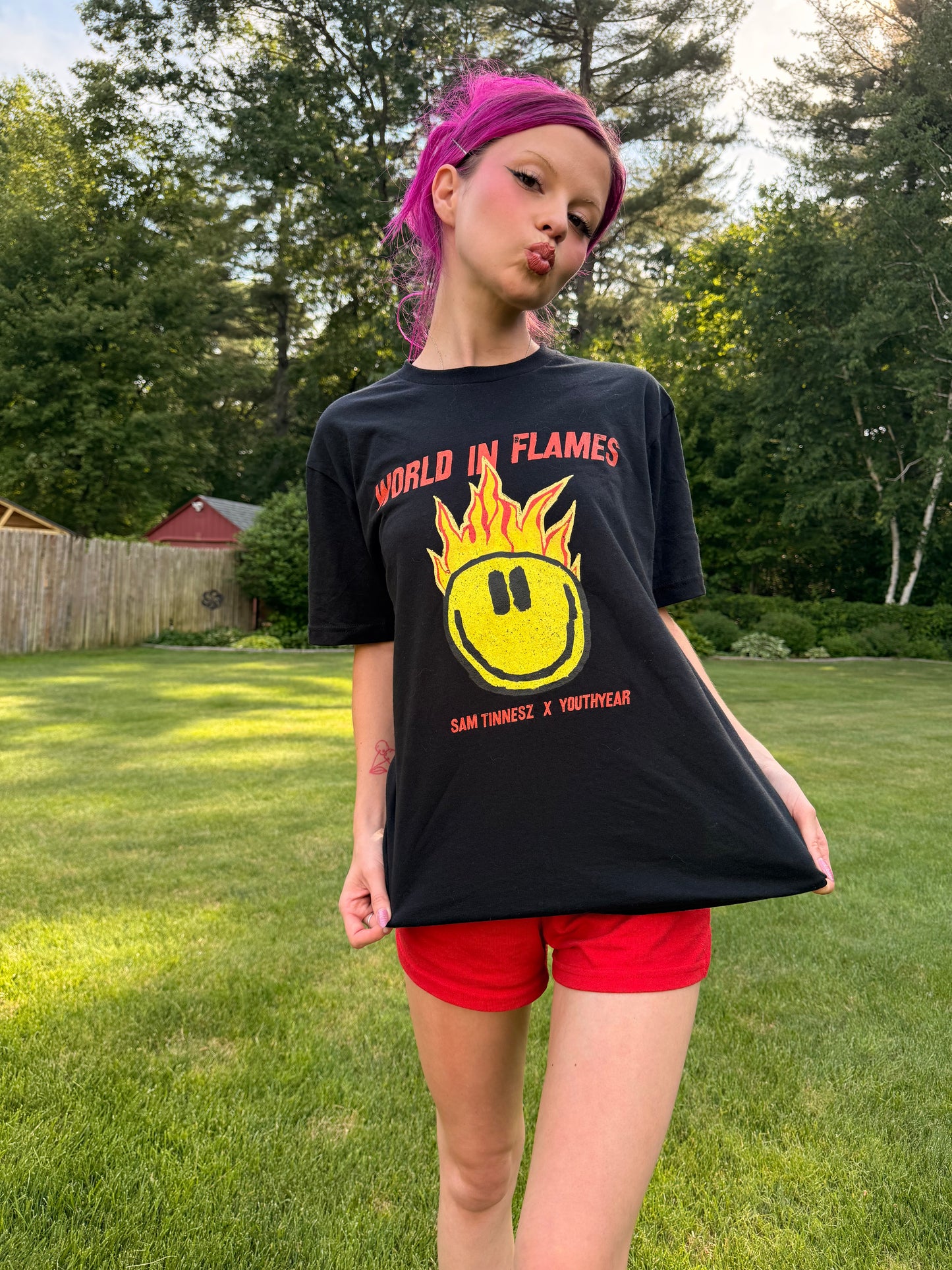 *Limited Edition* World In Flames Black Tee
