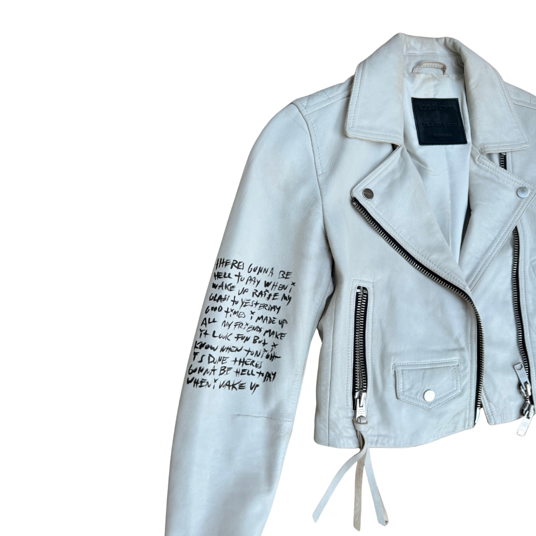 Custom “Hell To Pay” Rose-gold Skull Jacket