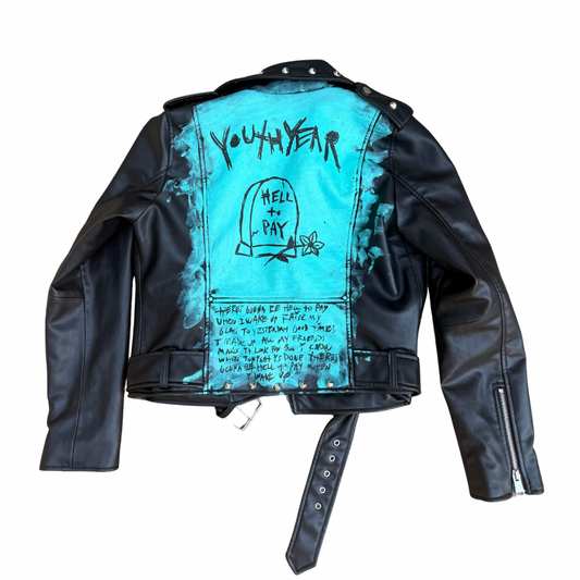 Custom “Hell To Pay” Gravestone Jacket